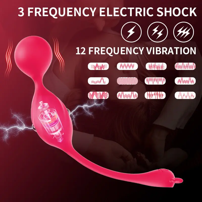 Vaginal dumbbell exercise with electric shock and egg jumping