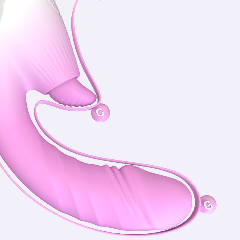 Multi-function Tongue Licking & Telescopic Vibrator - Image 3