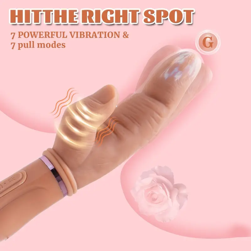 AITT Liquid Silicone Thrusting & Vibrating Stick for Women - Image 3