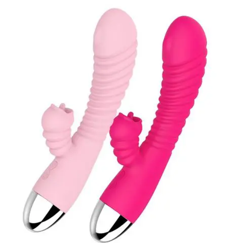Fish Tongue Licking Vibrator AV Wand Rechargeable Massage Stick