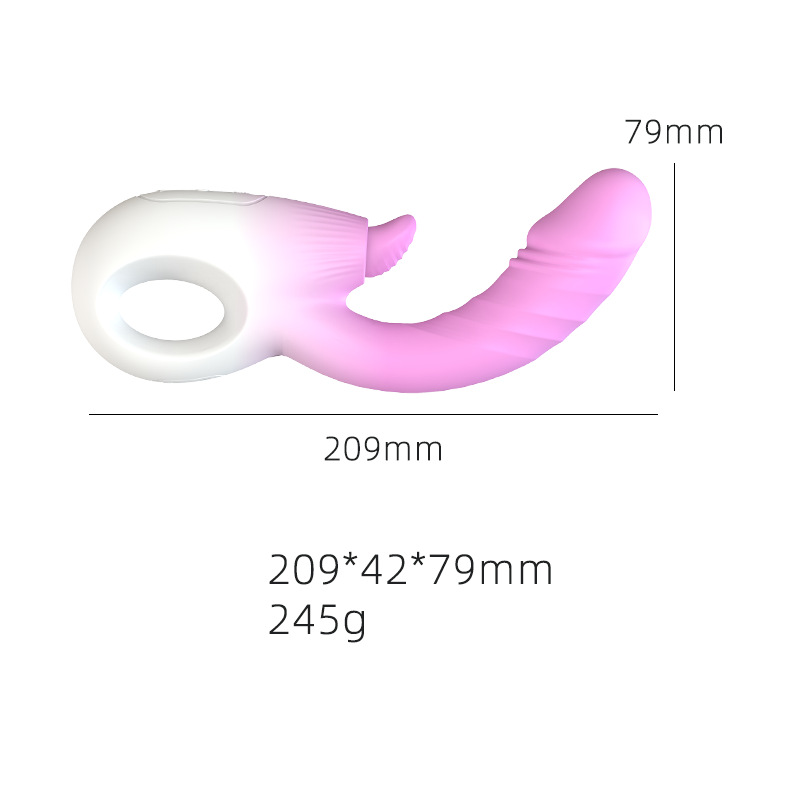 Multi-function Tongue Licking & Telescopic Vibrator - Image 4