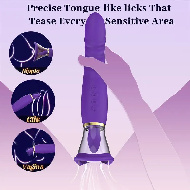 Powerful Internal Vibrator with Breast Suction Function - Image 4