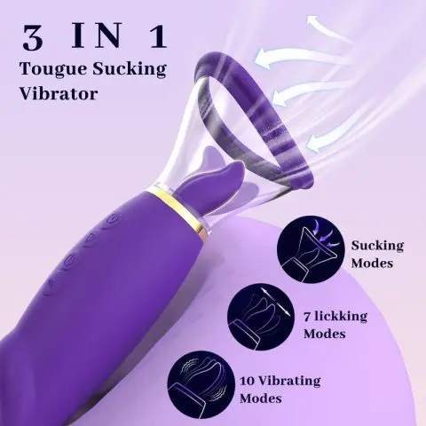 Powerful Internal Vibrator with Breast Suction Function