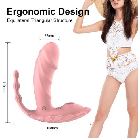 Wireless Wearable Egg Vibrator - 8 Speeds Dual Sucking & Vibrating for Women