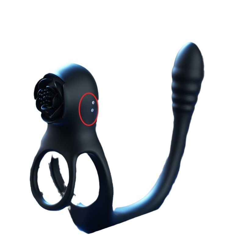 APP Control Lock Ring with Strap | Dual Stimulation Delay Toy for Couples