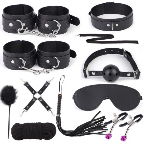 10-Piece Waterproof Glossy PVC Restraint Set