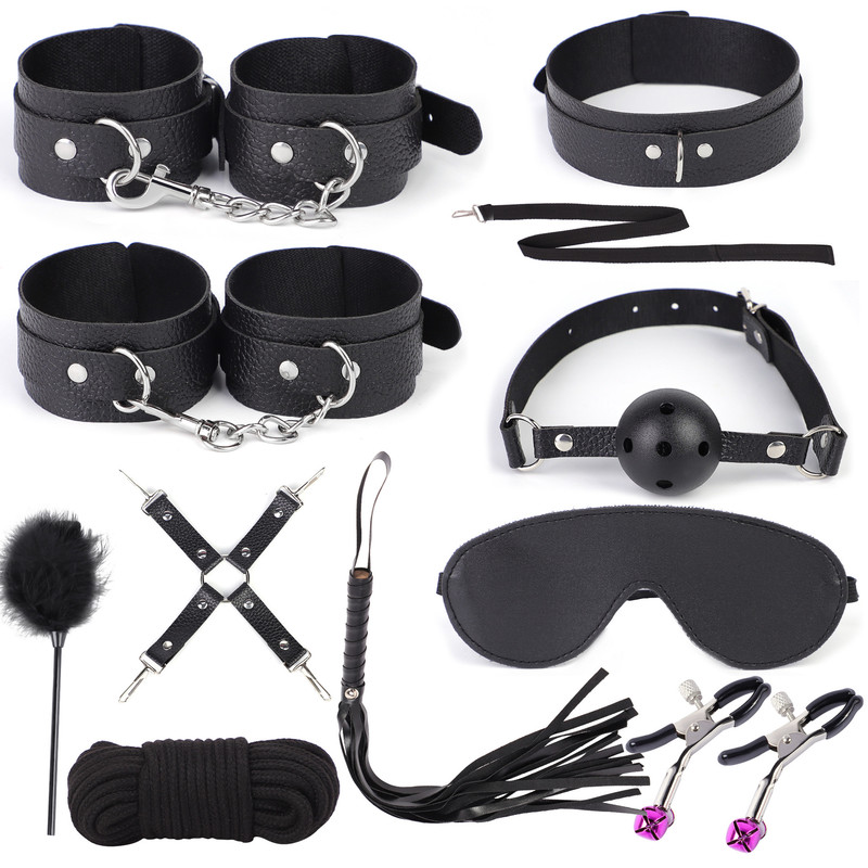 10-Piece Waterproof Glossy PVC Restraint Set